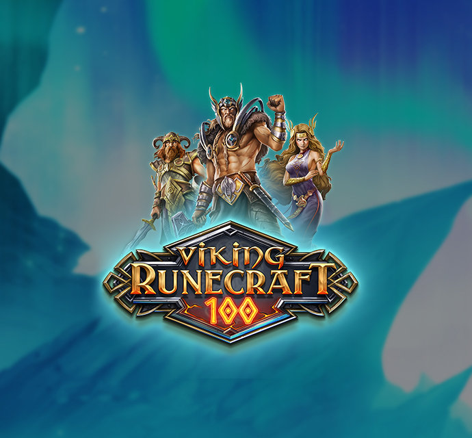 Viking warriors with ancient runes and Norse mythology theme